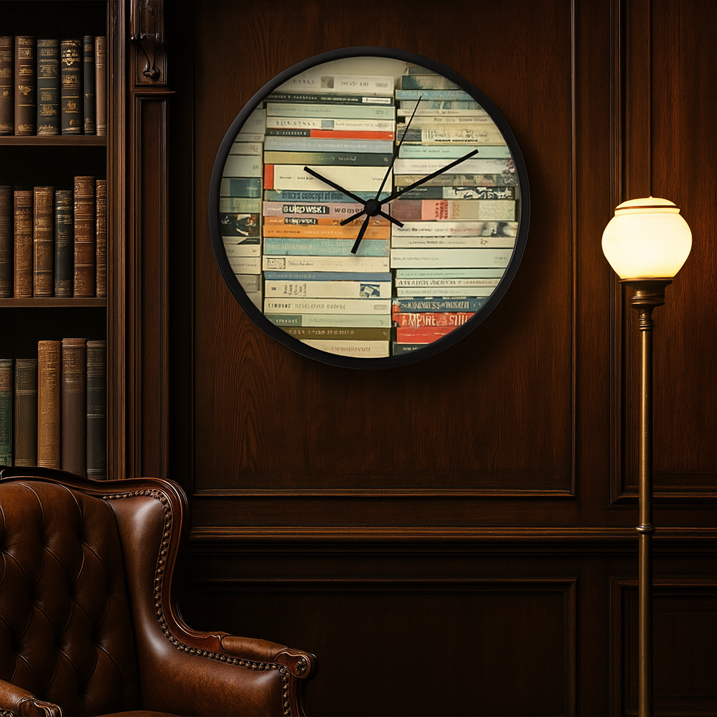 Bookworm Wall Clock
